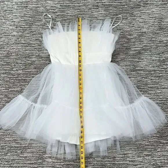 NWT Katie May ELLE Strapless Mini Dress IVORY Medium Revolve - Picture 11 of 14